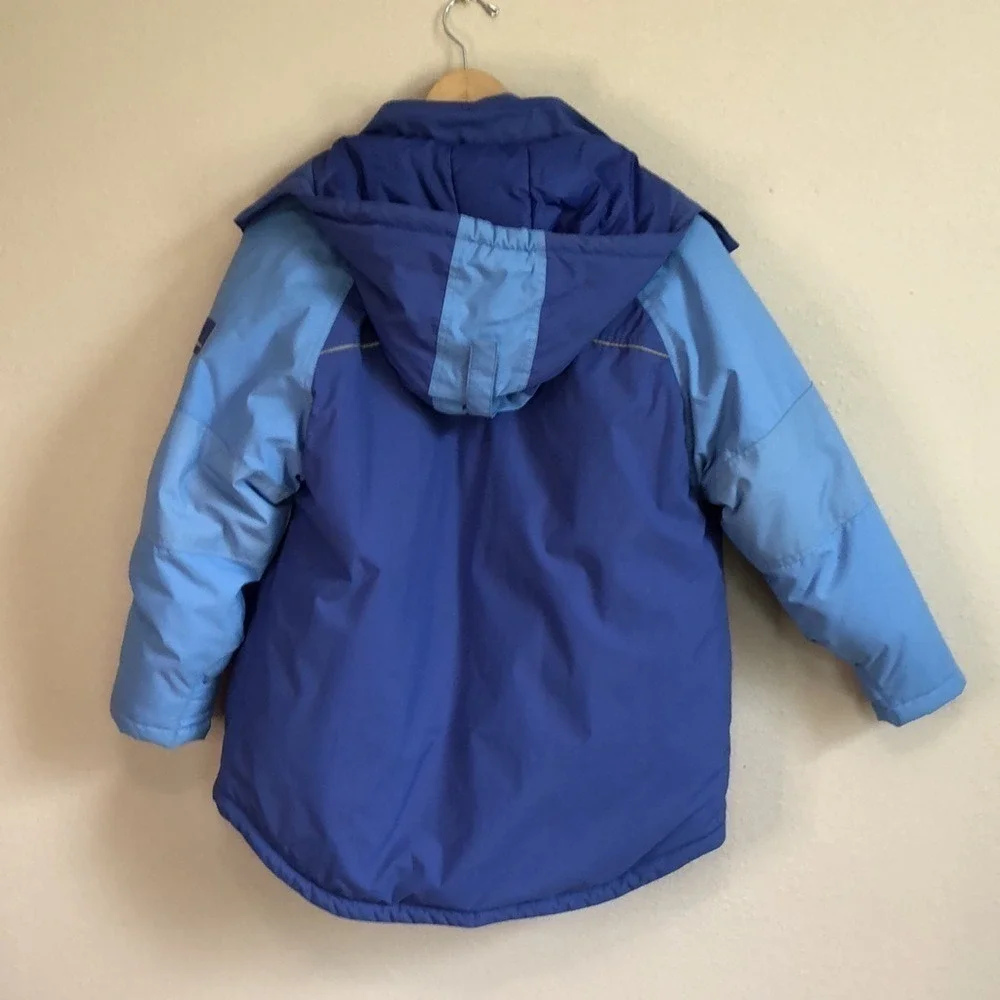 The Children's Place Blue Two-piece Reversible Ski Jacket Winter Size 14 XL Cozy
